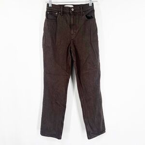 Abercrombie & Fitch Curve Love The ‘90s Straight Jeans Ultra High Rise SHORT